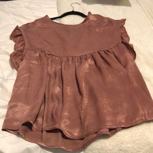 Pink shimmery top